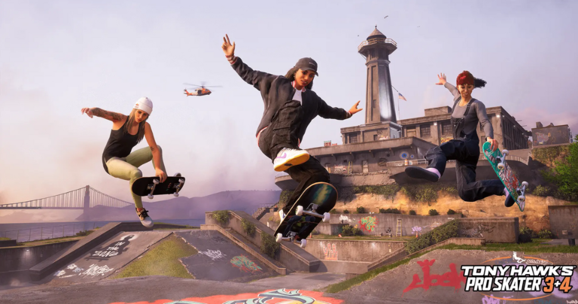 O remake chegará para Xbox One, PlayStation 4, Xbox Series X/S, PlayStation 5, PC e Nintendo Switch (Foto: Tony Hawk's™ Pro Skater 3 + 4)