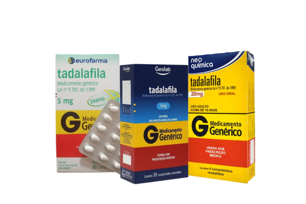 A marca de referência da Tadalafila é o Cialis, mas também existem versões genéricas, que fez do medicamento um dos mais vendidos no Brasil (Foto: Montagem / O POVO+)