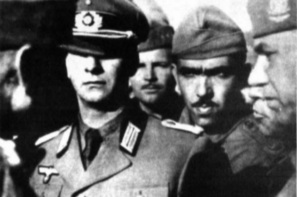 A imprensa brasileira no "front": o correspondente Rubem Braga, ao centro, foi testemunha ocular dos feitos da Força Expedicionária Brasileira (FEB) durante a Segunda Guerra Mundial(Foto: Arquivo OPOVODOC)