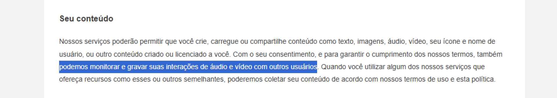 Nas atualizações, Nintendo também informa que pode gravar voz e vídeo em partidas online, mediante consentimento do usuário(Foto: Reprodução / Nintendo)