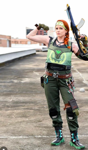 ParaTodosVerem: Renata Vermelha de cosplayer de Skye, agente da função iniciadora de Valorant(Foto: Rey Alve / Sana)