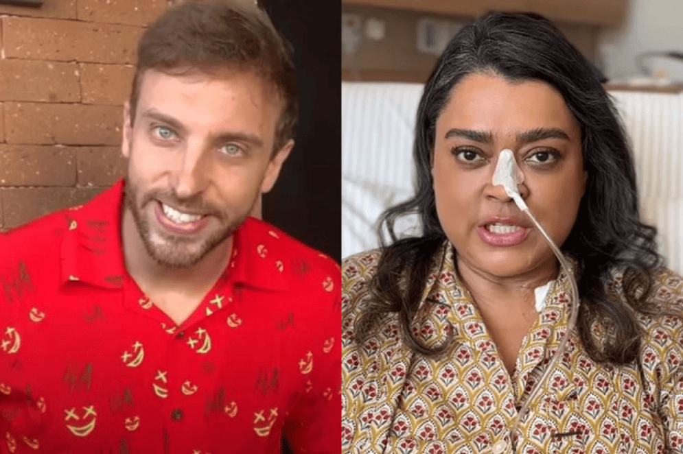 Dias depois de ser condenado a mais de oito anos de prisão por disseminar conteúdos considerados discriminatórios, o humorista Léo Lins fez uma piada envolvendo o tratamento de câncer de colorretal da cantora Preta Gil, que atualmente está nos Estados Unidos(Foto: Reprodução/Internet)