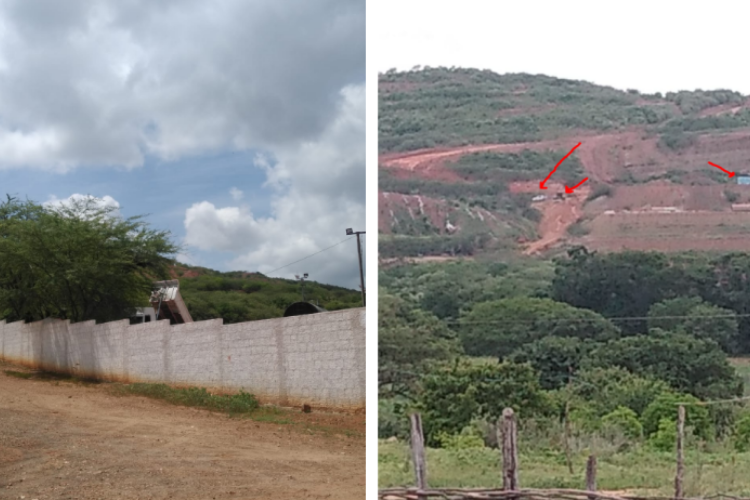 Uma das denúncias do Frei Tito foi a volta da mineradora em fevereiro de 2022, quando ainda estava com a licença suspensa(Foto: Reprodução/Relatório do Escritório Frei Tito)
