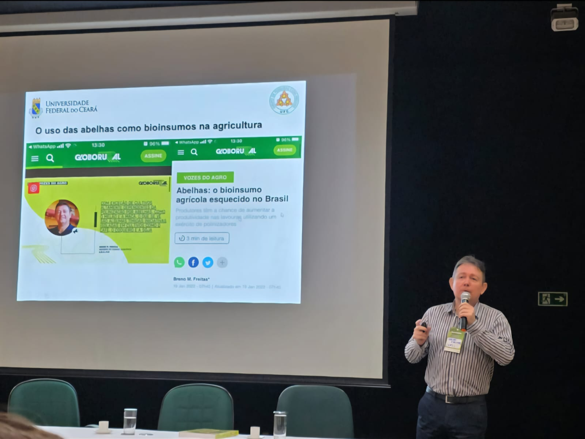O engenheiro agrônomo cearense Breno Magalhães Freitas pesquisa sobre abelhas e polinização desde 1984 e criou, em 1996, um grupo de pesquisas na Universidade Federal do Ceará para desenvolver estudos relacionados a essas espécies(Foto: Acervo pessoal/Breno Magalhães Freitas)