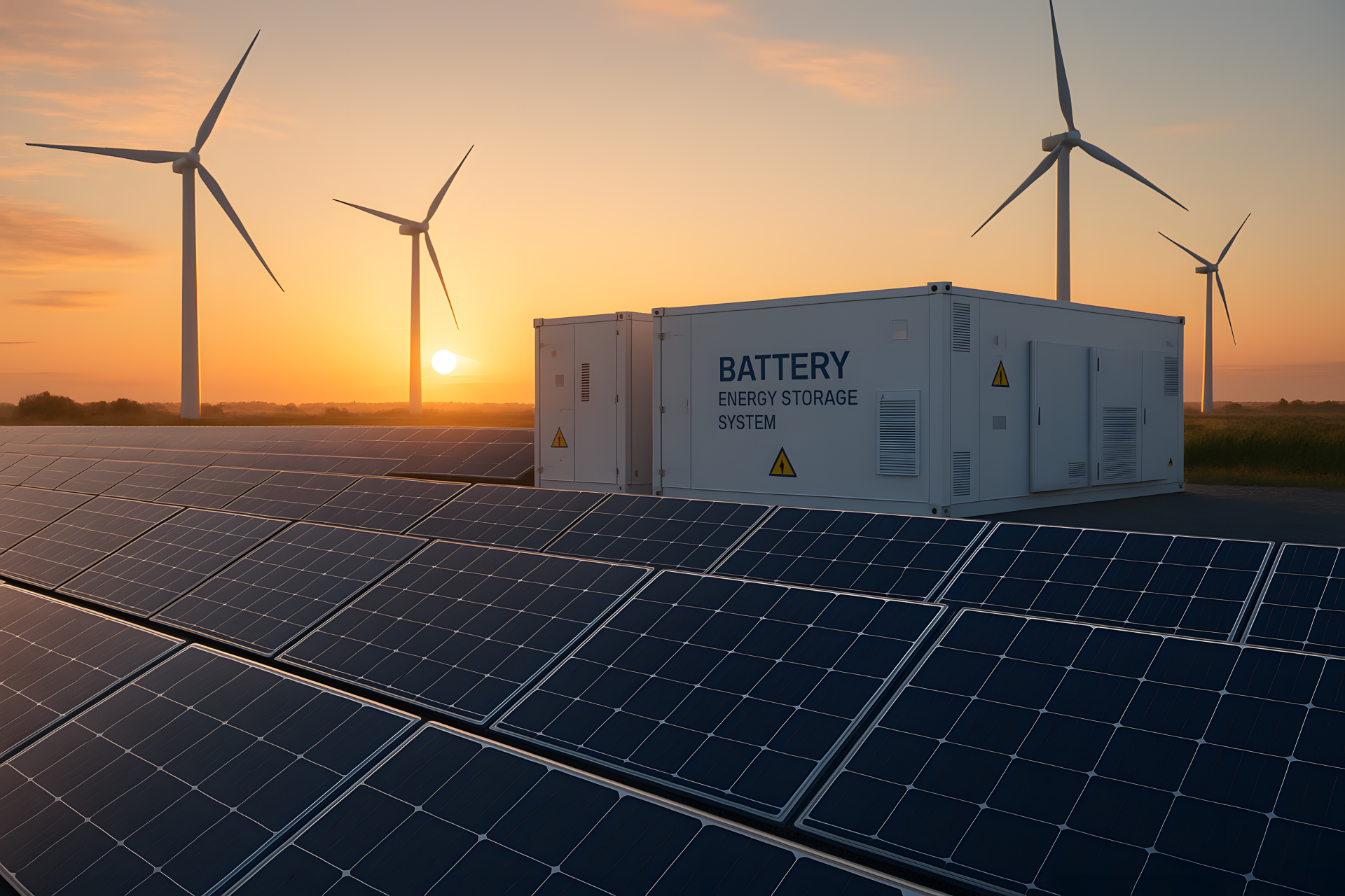 Baterias associadas a parques eólicos e fotovoltaicos são encaradas como solução para o curtailment no Brasil (Foto: iPhoto/adobestock)