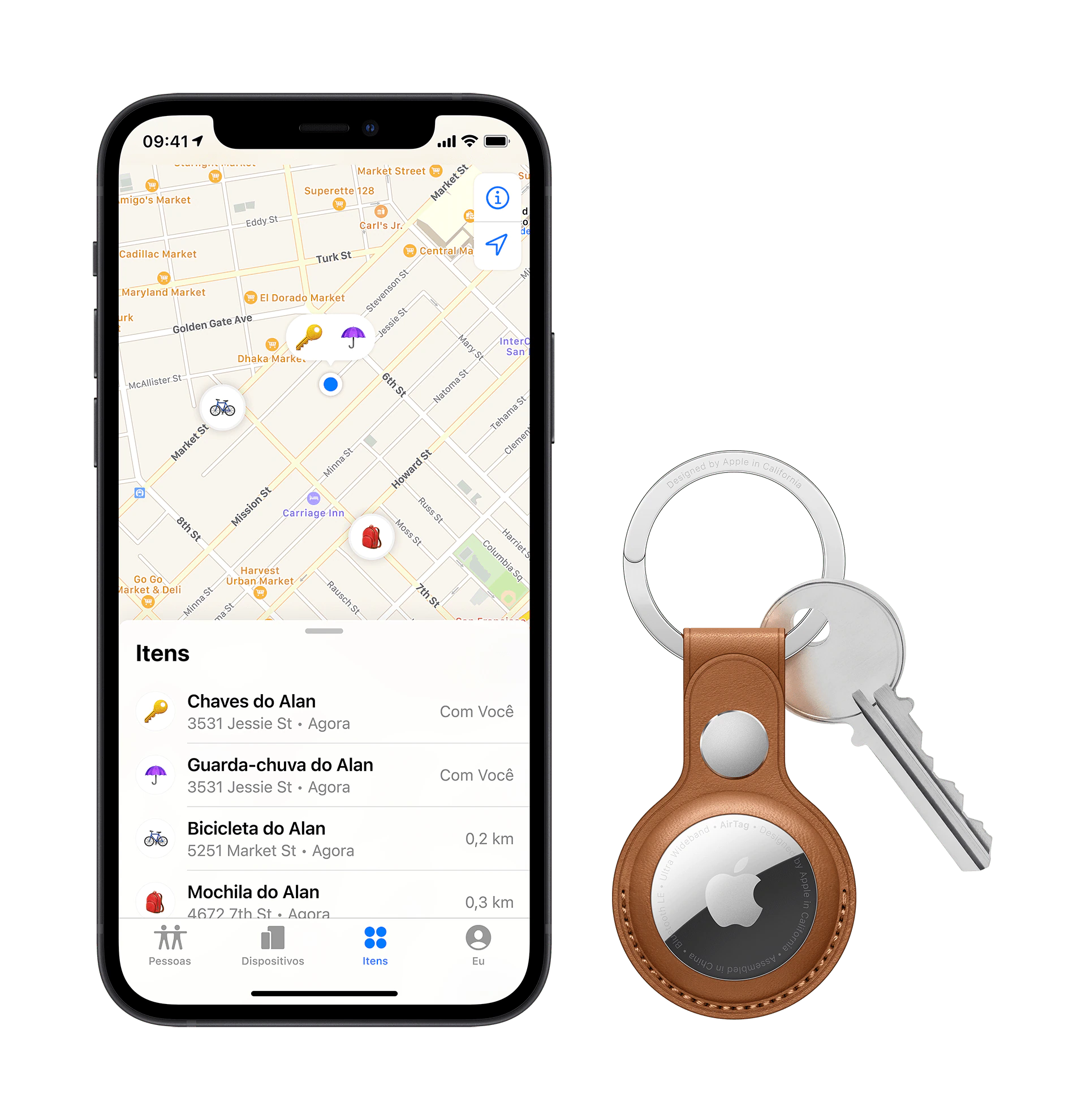 Por meio do AirTag, o localizador da Apple, é possível sinalizar objetos que se perdem com facilidade no dia a dia, como chaves. Ter um na mala pode fazer toda a diferença
