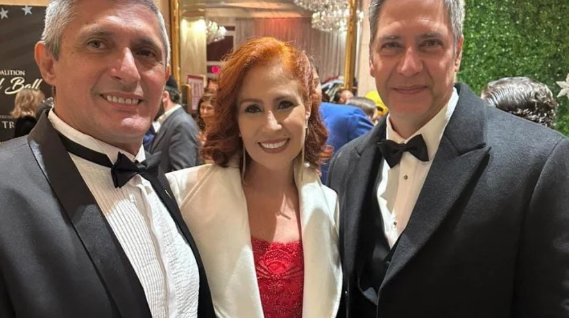 Coronel Aginaldo, Karla Zambelli e Luís Ernesto Lacombe(Foto: reprodução X)