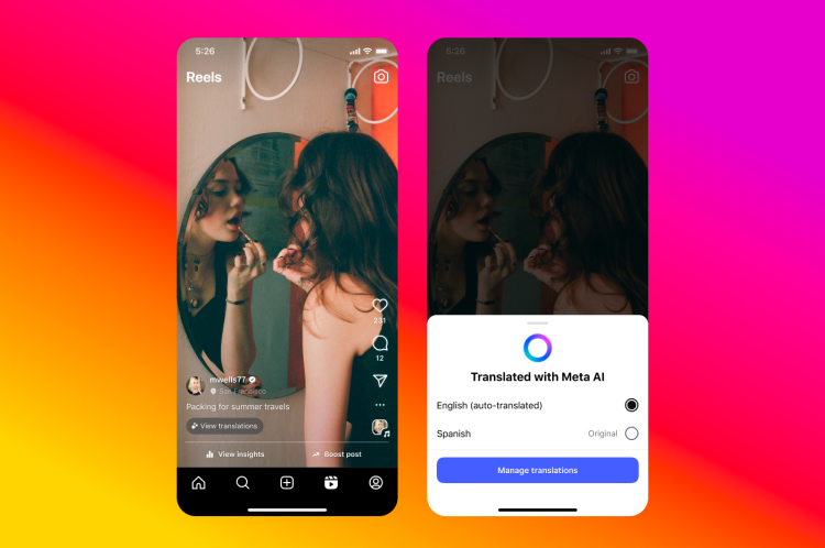 Instagram lança IA que traduz sua voz e mexe sua boca em outro idioma; saiba como usar  (Foto: Divulgação/Meta)
